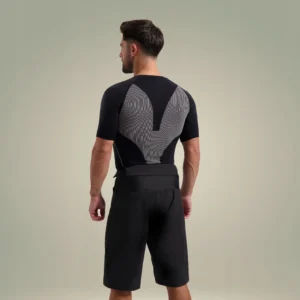 Rogelli ADVNTR DISTANCE - męskie bermudy rowerowe DWR czarne - obrazek 6