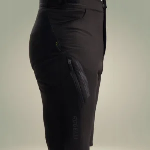 Rogelli ADVNTR DISTANCE - męskie bermudy rowerowe DWR czarne - obrazek 9