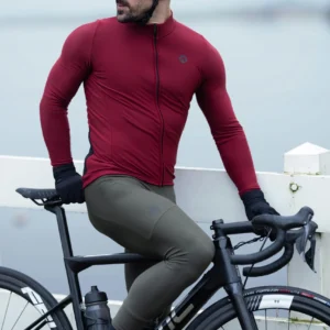 Rogelli SIGNATURE - męska bluza rowerowa bordowa - obrazek 14