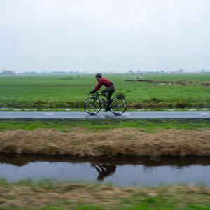 Rogelli SIGNATURE - męskie zimowe spodnie rowerowe z szelkami khaki - obrazek 12