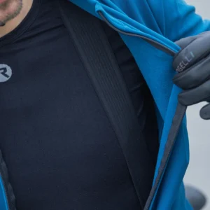 Rogelli SIGNATURE - męskie zimowe spodnie rowerowe z szelkami granatowe - obrazek 11