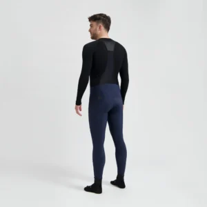 Rogelli SIGNATURE - męskie zimowe spodnie rowerowe z szelkami granatowe - obrazek 6