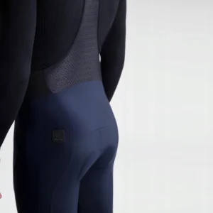 Rogelli SIGNATURE - męskie zimowe spodnie rowerowe z szelkami granatowe - obrazek 8