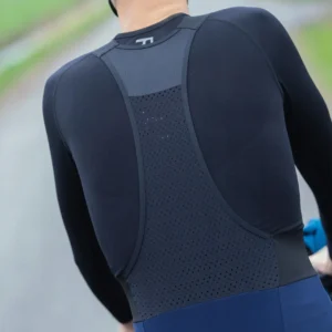 Rogelli SIGNATURE - męskie zimowe spodnie rowerowe z szelkami granatowe - obrazek 9