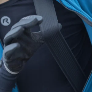 Rogelli SIGNATURE - męskie zimowe spodnie rowerowe z szelkami granatowe - obrazek 10