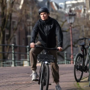 Rogelli COMMUTER CORE - przeciwdeszczowa kurtka rowerowa czarna - obrazek 11