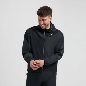 Rogelli COMMUTER CORE - przeciwdeszczowa kurtka rowerowa czarna - obrazek 3