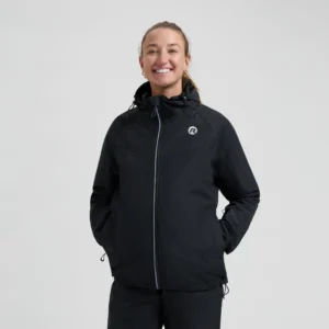 Rogelli COMMUTER CORE - przeciwdeszczowa kurtka rowerowa czarna - obrazek 5