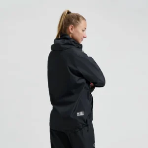 Rogelli COMMUTER CORE - przeciwdeszczowa kurtka rowerowa czarna - obrazek 6