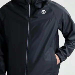Rogelli COMMUTER CORE - przeciwdeszczowa kurtka rowerowa czarna - obrazek 7