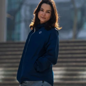 Rogelli COMMUTER CORE - przeciwdeszczowa kurtka rowerowa granatowa - obrazek 13