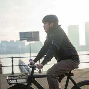 Rogelli COMMUTER ESSENTIAL - przeciwdeszczowa kurtka rowerowa czarna - obrazek 10