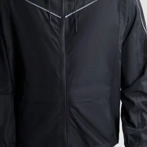 Rogelli COMMUTER ESSENTIAL - przeciwdeszczowa kurtka rowerowa czarna - obrazek 7