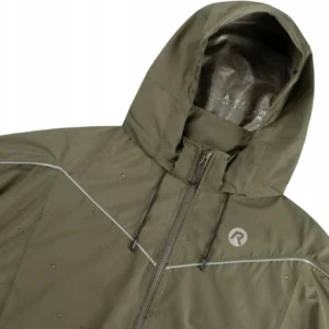 Rogelli COMMUTER ESSENTIAL - przeciwdeszczowa kurtka rowerowa khaki - obrazek 5