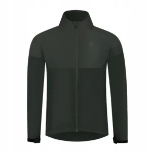 Rogelli ENJOY III - męska kurtka do biegania khaki - obrazek 1