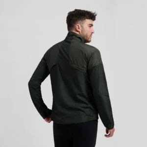 Rogelli ENJOY III - męska kurtka do biegania khaki - obrazek 13