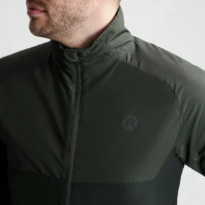 Rogelli ENJOY III - męska kurtka do biegania khaki - obrazek 14