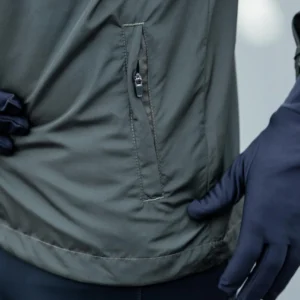 Rogelli ENJOY III - męska kurtka do biegania khaki - obrazek 7