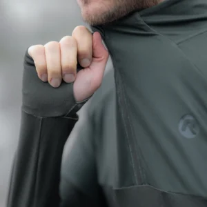 Rogelli ENJOY III - męska bluza do biegania khaki - obrazek 4