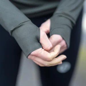 Rogelli ENJOY III - męska bluza do biegania khaki - obrazek 5