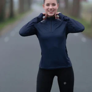 Rogelli ENJOY III - damska bluza do biegania czarna - obrazek 7