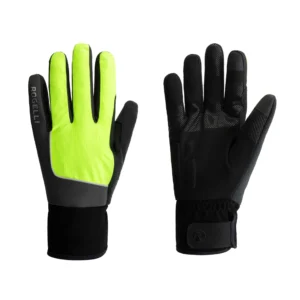 Rogelli ESSENTIAL HI VIS - ocieplane męskie zimowe rękawice rowerowe żółte - obrazek 1