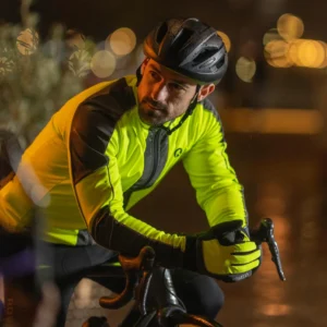 Rogelli ESSENTIAL HI VIS - ocieplane męskie zimowe rękawice rowerowe żółte - obrazek 5