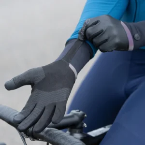 Rogelli DISTANCE - męskie wodoodporne zimowe rękawice rowerowe czarne - obrazek 9