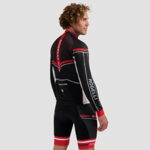 Rogelli GARA MOSTRO II - męska bluza rowerowa czarno-czerwona - obrazek 4
