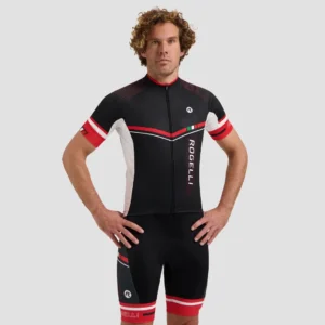 Rogelli GARA MOSTRO II - męska koszulka rowerowa czarno-czerwona - obrazek 3