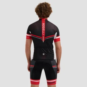 Rogelli GARA MOSTRO II - męska koszulka rowerowa czarno-czerwona - obrazek 4