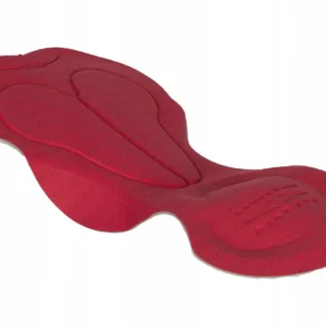 Rogelli GARA MOSTRO II - męskie spodenki rowerowe z szelkami i wkładką czarno-czerwone - obrazek 3