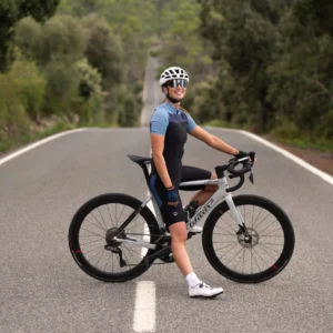 Rogelli CORE BLOCK - damska koszulka rowerowa niebieska - obrazek 11