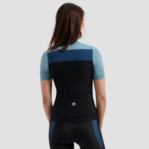 Rogelli CORE BLOCK - damska koszulka rowerowa niebieska - obrazek 4