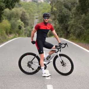 Rogelli CORE BLOCK - męska koszulka rowerowa czerwona - obrazek 14