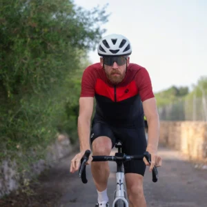 Rogelli CORE BLOCK - męska koszulka rowerowa czerwona - obrazek 9