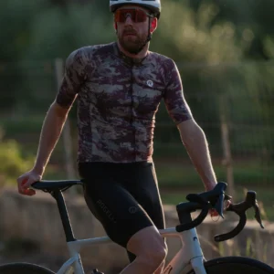 Rogelli ESSENTIAL GRAPHIC II - męska koszulka rowerowa bordowa - obrazek 12