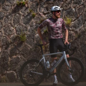 Rogelli ESSENTIAL GRAPHIC II - męska koszulka rowerowa bordowa - obrazek 16