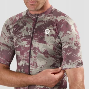 Rogelli ESSENTIAL GRAPHIC II - męska koszulka rowerowa bordowa - obrazek 6