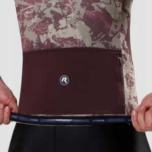 Rogelli ESSENTIAL GRAPHIC II - męska koszulka rowerowa bordowa - obrazek 8