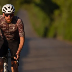 Rogelli ESSENTIAL GRAPHIC II - męska koszulka rowerowa bordowa - obrazek 10