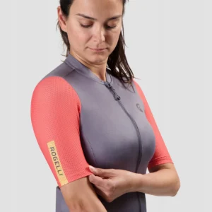 Rogelli FAST - damska koszulka rowerowa fioletowa-różowa - obrazek 7
