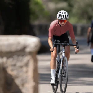 Rogelli ESSENTIAL II - damska koszulka rowerowa bordowa - obrazek 11