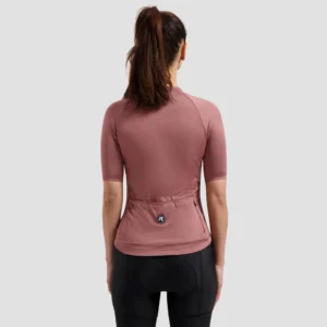 Rogelli ESSENTIAL II - damska koszulka rowerowa bordowa - obrazek 4