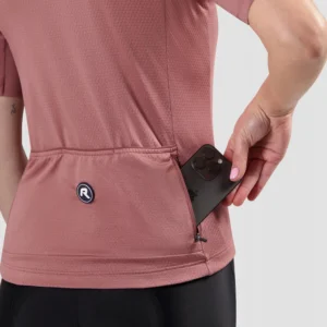 Rogelli ESSENTIAL II - damska koszulka rowerowa bordowa - obrazek 9