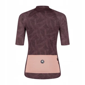 Rogelli ESSENTIAL GRAPHIC II - damska koszulka rowerowa bordowa - obrazek 2