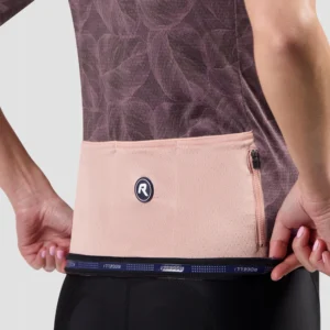 Rogelli ESSENTIAL GRAPHIC II - damska koszulka rowerowa bordowa - obrazek 9