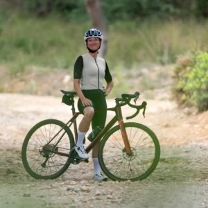 Rogelli DISTANCE II - damska koszulka rowerowa szaro-beżowa - obrazek 15