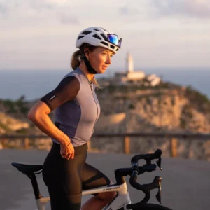 Rogelli DISTANCE II - damska koszulka rowerowa szaro-niebieska - obrazek 12