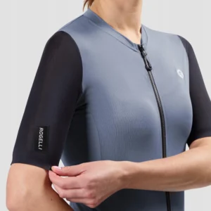 Rogelli DISTANCE II - damska koszulka rowerowa szaro-niebieska - obrazek 4